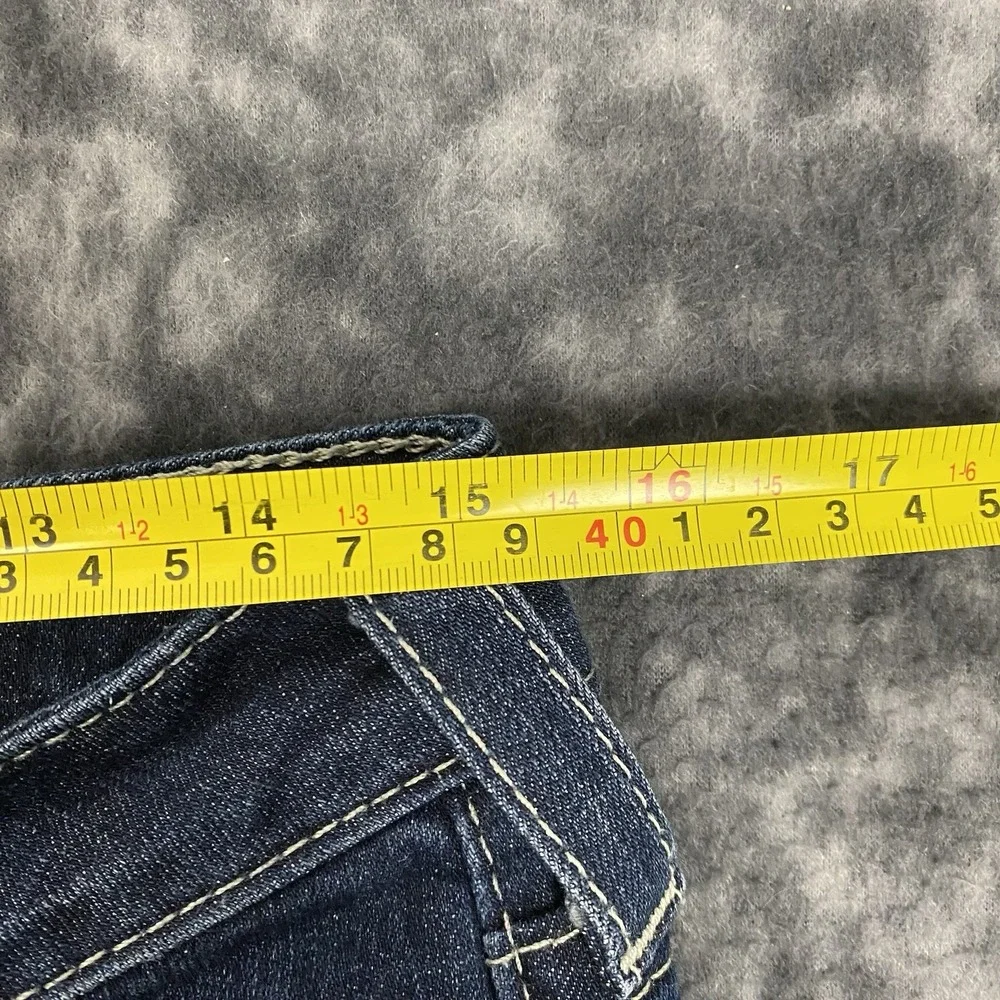 True Religion Jeans Skinny Womens Size 30 Medium Wash 30x32 USA Made Y2K - Picture 14 of 14